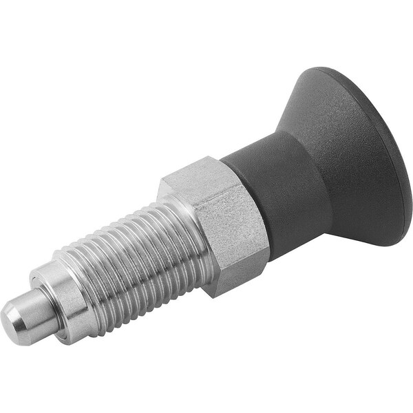 Indexing Plunger Premium W Cylindrical Indexing Size:1 D1=M10X1, D=5, Form:A Wo. Groove Wo Locknut,